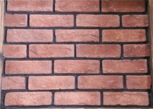 China Red Classical Cement Faux Exterior Brick For Hotel / Railway Station factory