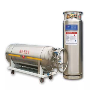 China Liquid Nitrogen Cryogenic Dewar Cylinder Self Pressurized Cryogenic Container factory