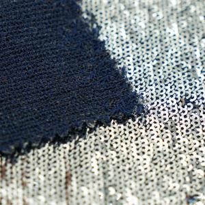 China Reflective Decorate 440GSM Sequins Fabric Various Custom Colours factory