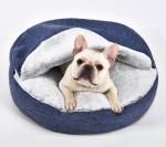 Anti Anxiety Dog Bed Premium Plush Nest Snuggler Washable Non Slip Bottom Pet