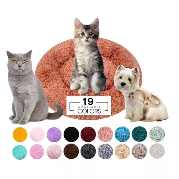 Hot Selling Wholesale 50*55*4cm Washable Winter Warm And Furry Pet Bed With