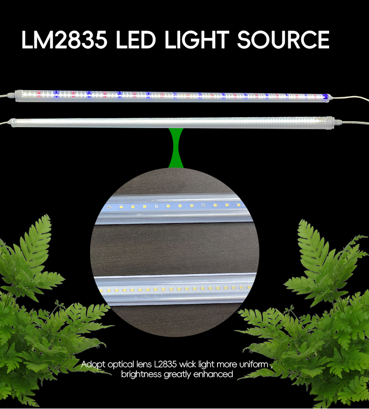 18W 20W 25W 28W 36W LED Grow Light Tubes Waterproof 3ft 4ft T5 T8 Lighting Fixture PVC Body