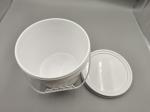 Series 7 Plastic Round Buckets white,tangerine 15L