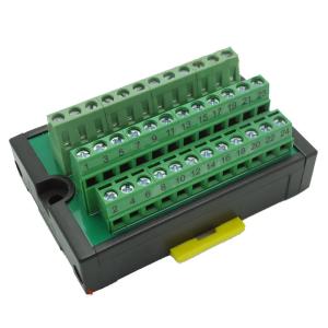 China PLC Wiring Distribution Board Terminal Blocks Plate 24 Ways Universal factory