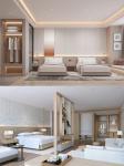 Customised Modern 5 Star Bedroom Furniture Standard Comfortable Wooden Beds