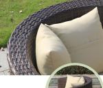 Outdoor Rattan Sofa Set Wicker Furniture Mirror Outdoor Sofa 980x600x410mm