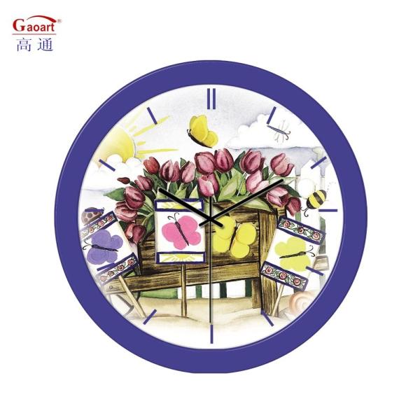 Needle Display Type Large 12inch Customized Size Wall Clock for Home Glass