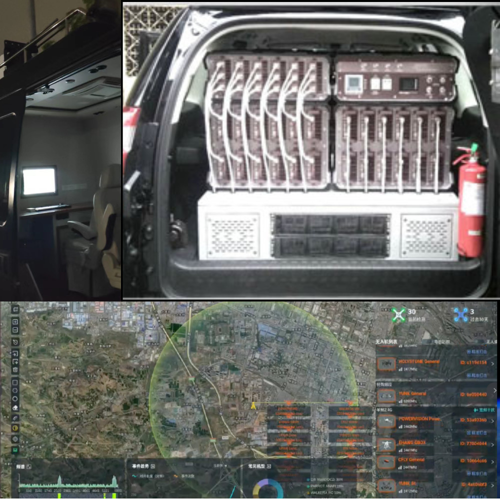 Border Patrol Guard Vehicle Drone Jammer Two In One Detection And Attack For Military