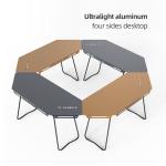 5.5kgs Black Portable Camping Table Chair Set Glamping Stainless Steel Outdoor