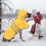 Reflective Dog Raincoat - Adjustable Waterproof Raincoat for Dogs, Lightweight