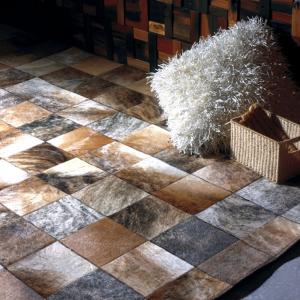 China MP Series Luxury Leather Patchwork Carpet Customized 100% Natural Cow Rugs From China carpetsfactory-com.ecer.com factory