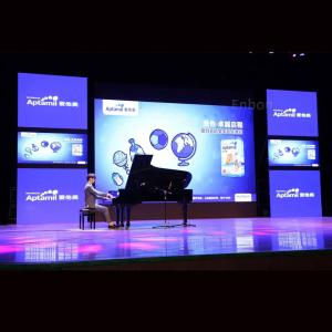 China Stage Background LED Video Wall DJ Booth Interior Screen P391 P4.81 factory