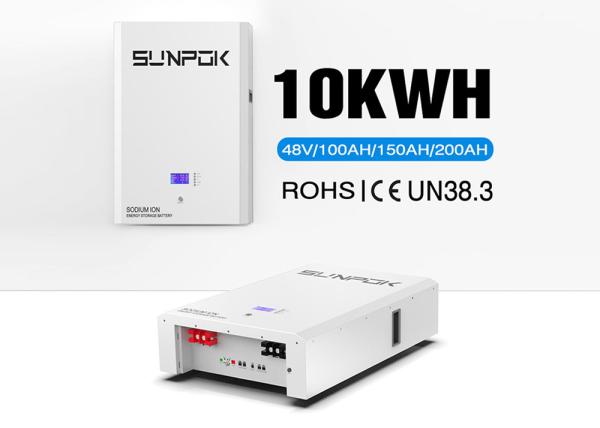 High Durability Sodium Ion Battery Built In Smart BMS 2% Per Month Self -