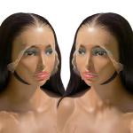 13x4HD Lace Front Wig Bone Straight Human Hair Wig PrePlucked
