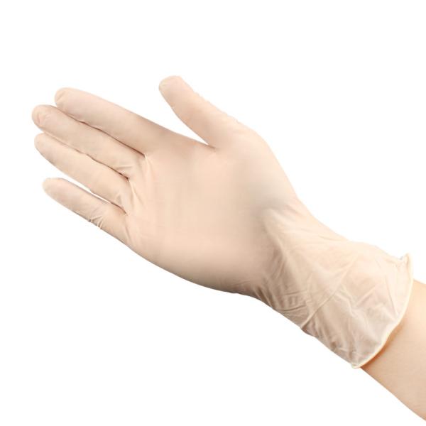 China Personal Protective Medical Disposable Latex Gloves with Rolled Cuff for Enhanced Protection factory
