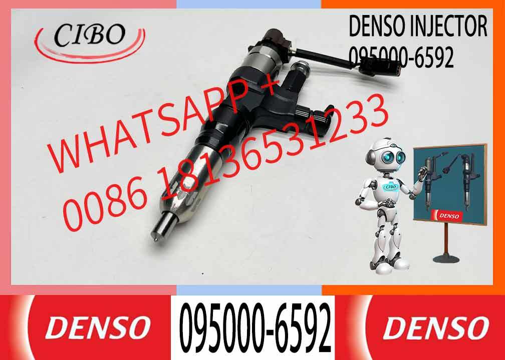 Excavator Accessories Fuel Injector 23670-E0031 095000-6592 23670E0010 for Hino J05E J08E P11C Excavator Hino Diesel Engine Spare Parts