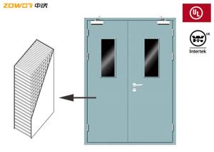 China Ul Listed 1.5 Hour Fire Rated Steel Door for the hoteal factory