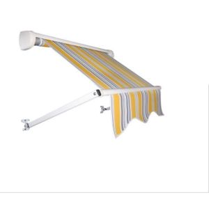 Patio Waterproof Windproof UV Resistence Aluminium Retractable Awning With Drop