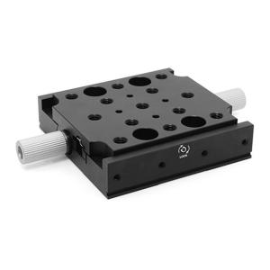 China Double Knob Adjustment Swallowtail Motorized Linear Stage Travel ± 12.5mm factory