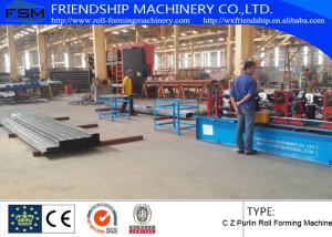China GCr15 C Z Purlin Roof Panel Roll Forming Machine factory
