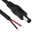Custom Male Female Jack 1.35 2.5 2.1x5.5mm DC Cable Bare End Stripped Wire