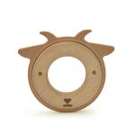 25cm LFGB Silicone Wood Teething Ring Brooklyn For Infants