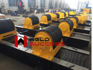 China 100 Ton Welding Pipe Rollers Bolt Adjustment With Motorized Moving Wheels factory