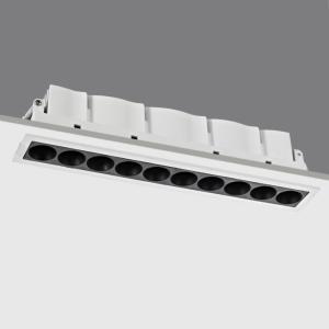 China 10 Heads Cree XPE LED 21W Recessed Die-casting Linear Downlight factory