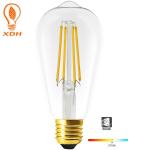 8W ST64 E27 Dimmable Edison Bulb Decorative Filament Light Bulbs 1050lm
