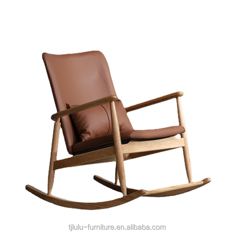 Transitional Design Style Solid Wood Office Leisure Chair with Soft Cushion and Competitive