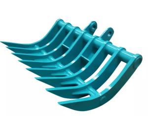 China 5 Teeth Excavator Brush Rake For Sunward SWE80 SWE60 factory