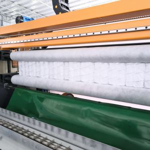 High Performance 6.5KW Pocket Spring Assembly Machine 5-6 Strings / Min Output