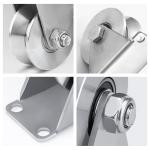 Groove Wheel Stainless Steel Heavy Duty Caster Wheels Sliding Gate Wheels