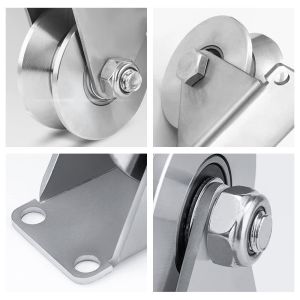 Hotel and Home Widely Used Groove Wheel Stainless Steel Heavy Duty Sliding Gate