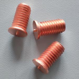 China Grade 4.8 ARC Welding Studs Thread Bolts Mill Steel Copper Plated M8X15 factory