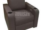 Synthetic Leather Home Theater Recliner Chair With Cup Holder Storage