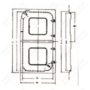 China Double Half Waterproof Steel Door factory