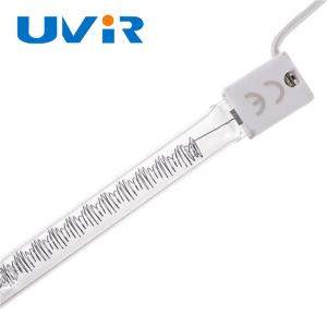 China OEM/ODM Medium Wave Quartz Infrared Lamps Ceramic white Reflector factory