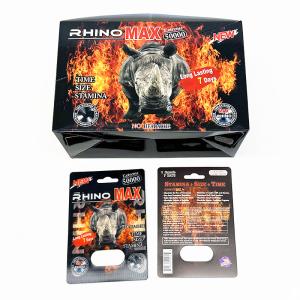 China Customized Rhino 69 Enhancing Pill Paper Packaging Box For Secure Dry Storage factory