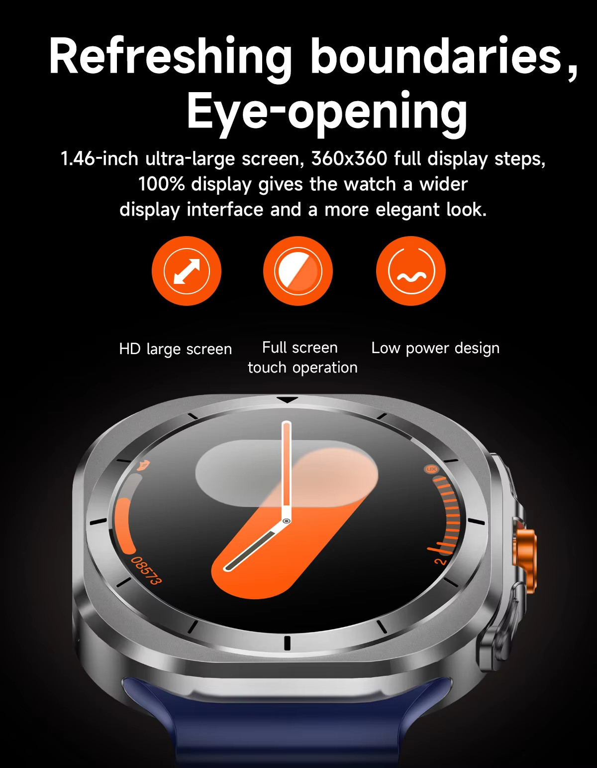 Outdoor Sport Z7 Ultra Smart Watch Men 1.46inch Large Screen Health Monitoring Fitness