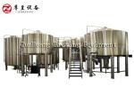 Stainless Steel Commercial Beer Brewing Equipment Steam Gas / Electrical Power