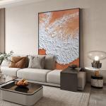 Hand Painted European Van Gogh Art Impressionist Boat Beach Palette Knife