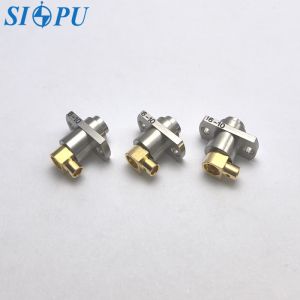 SBMA female coax connector – Right-Angle,flange design, Compatible with 2# Semi