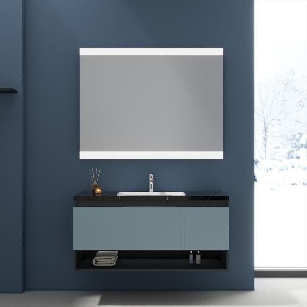 Square LED Bathroom Mirror IP44 Rated Fog Free Energy Efficient For Hotel or