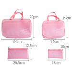 Pure Color Travel L34*H20 Cm Portable Cosmetic Vanity Bag