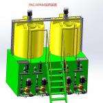 Customized Plastic Recycling Washing Line Carbon Steel Wastewater Treatment