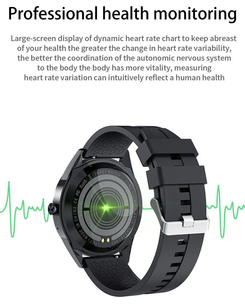 1.54 Inch Full Touch Fitness Smartwatch Full Touch Fitness Tracker 200mAhWith Weather Push