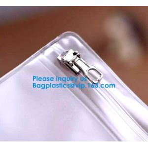 A4 Clear Pvc Zipper File Bag A5 Clear Pvc Document Bag With Red Zipper B5 Pvc