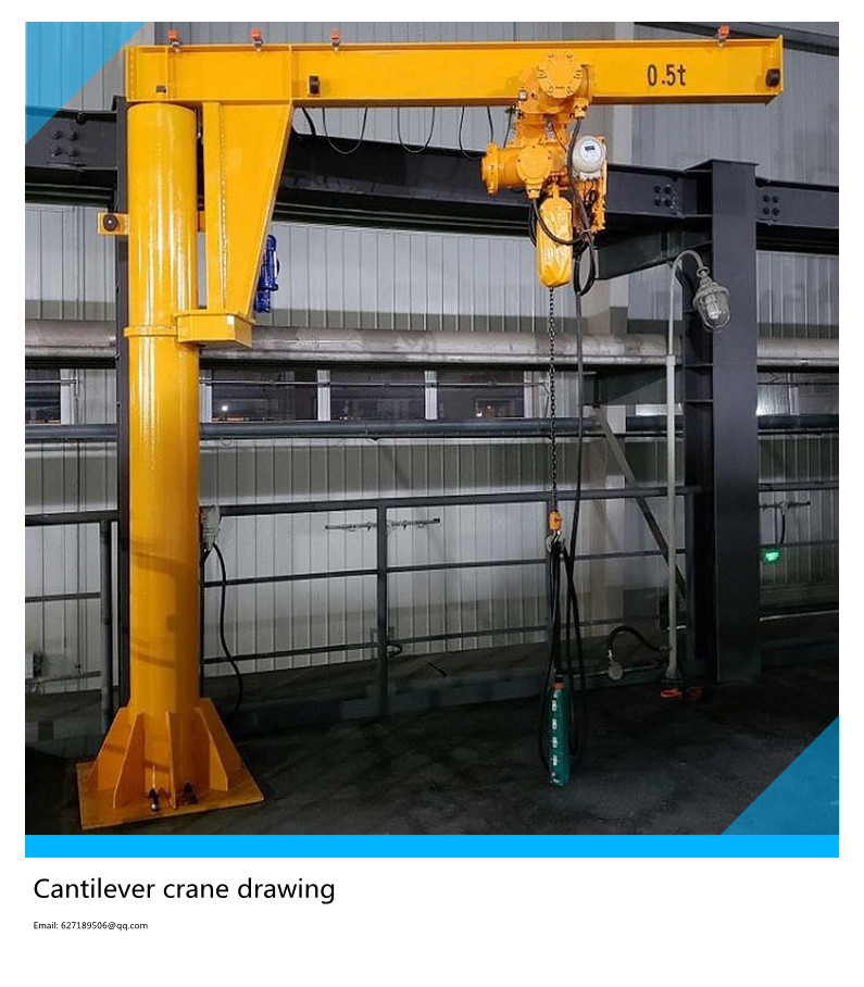 BBZ type 0.5T explosion-proof cantilever crane, cantilever crane and rotary crane for lifting materials