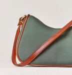 Zipper Closure Small Underarm Bag PU One Strap Leather Bag
